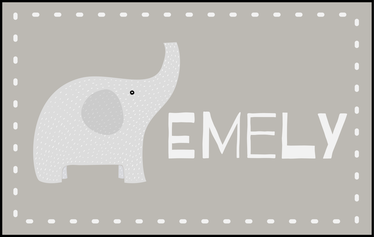 Customizable Elephant customized mats - TenStickers