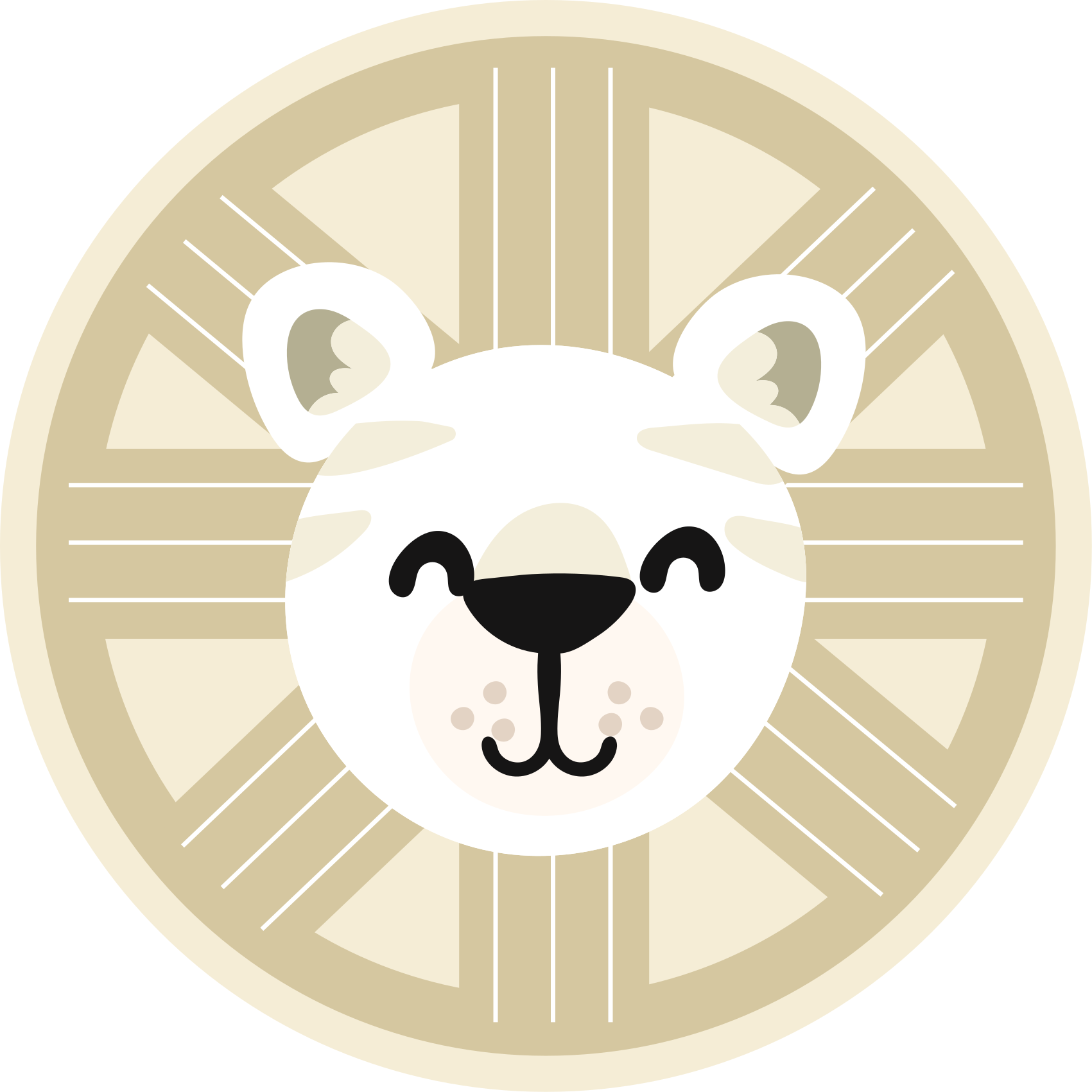 Smiling Lion Graphic nursery rug - TenStickers