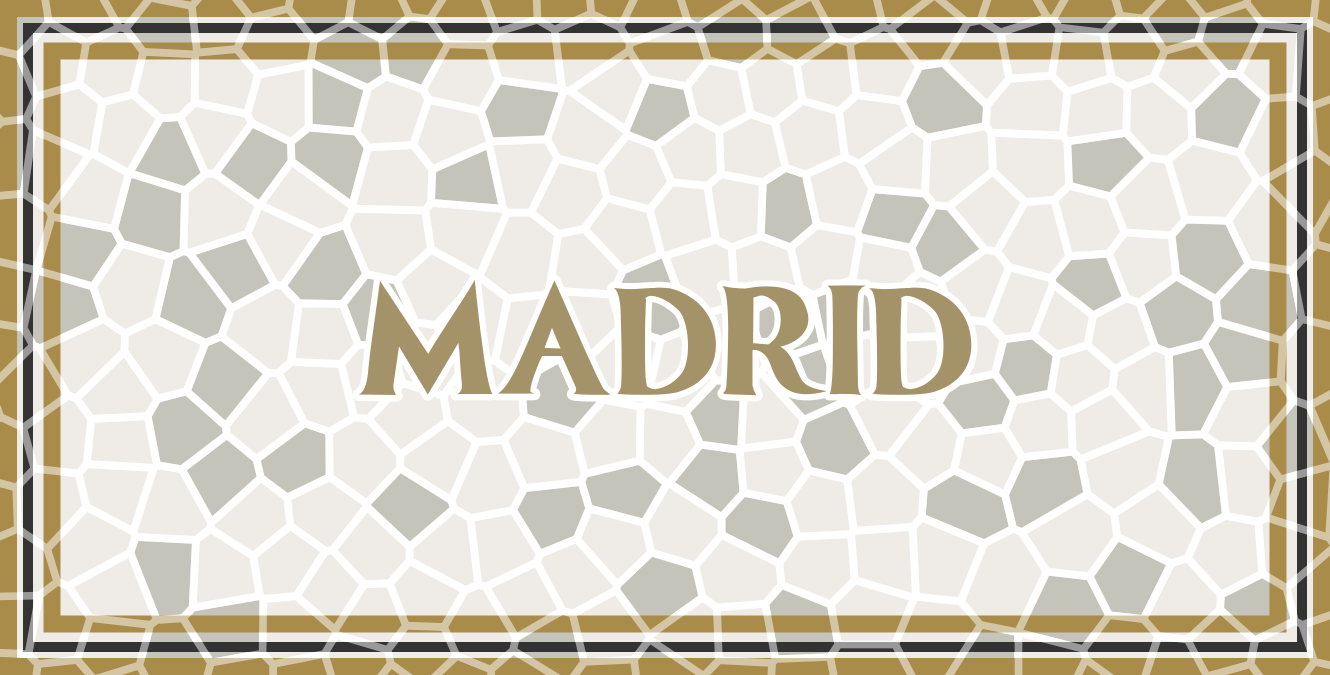 Madrid Geometric Pattern custom floor mat - TenStickers