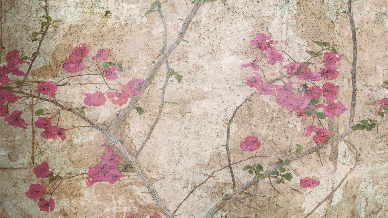 Vintage style ivy vintage floor rug - TenStickers