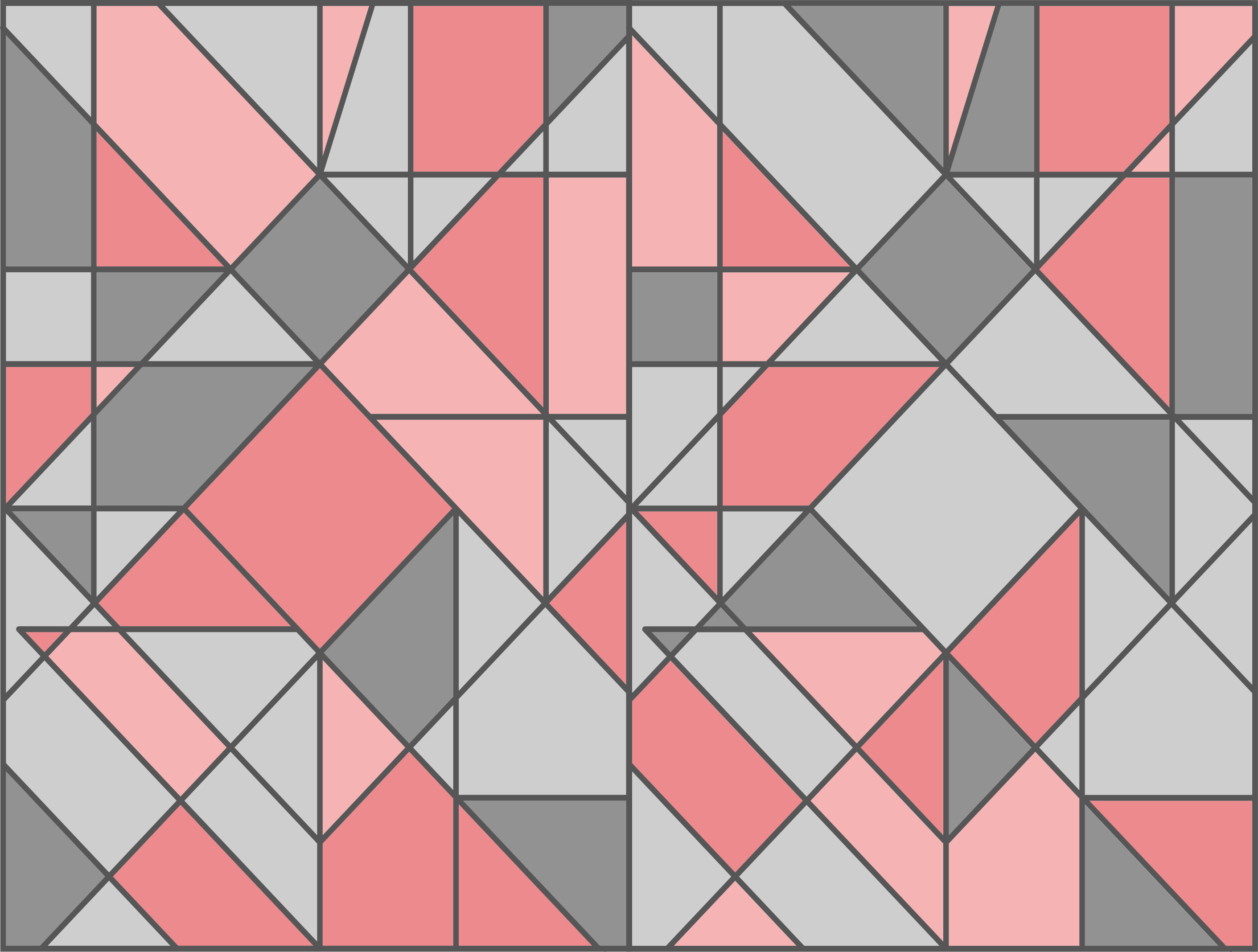 Geometric rug inspired by geometric abstraction - TenStickers