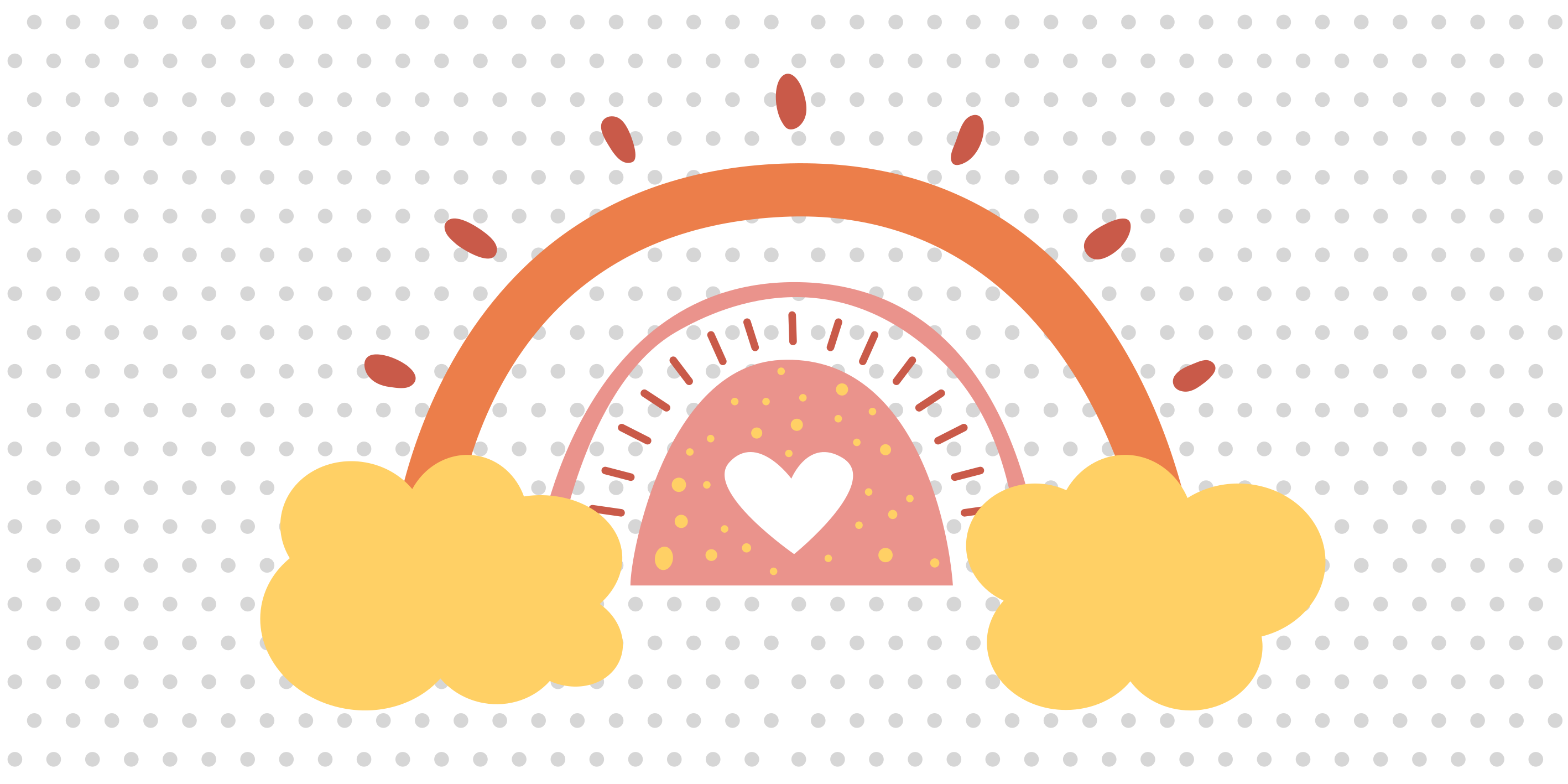 Rainbow Cloudscape nursery rug - TenStickers