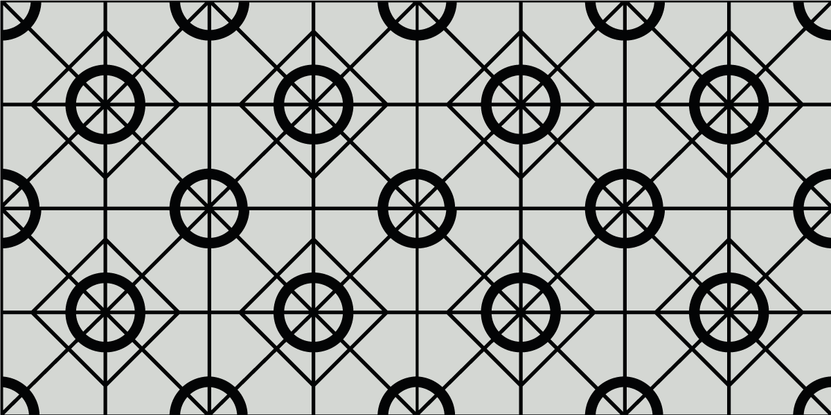 Geometric rug with stylish vinyl pattern - TenStickers