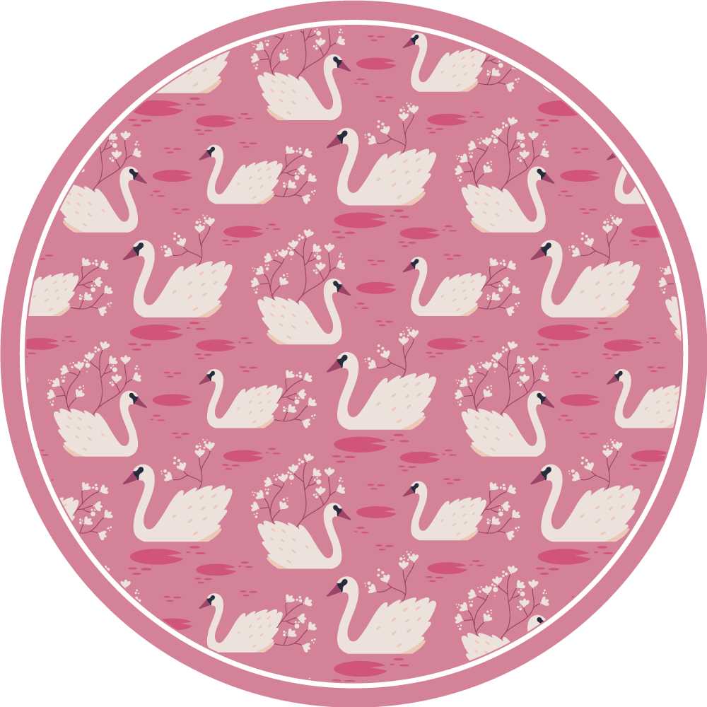 Swan Lake Serenity nursery rug - TenStickers