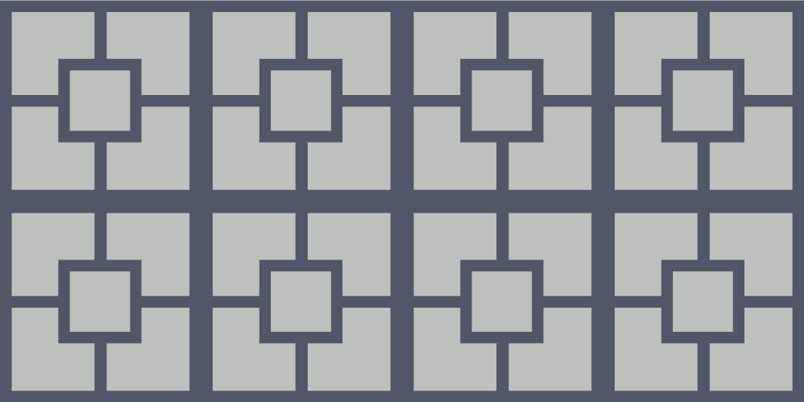 Geometric rug with geometric square pattern - TenStickers