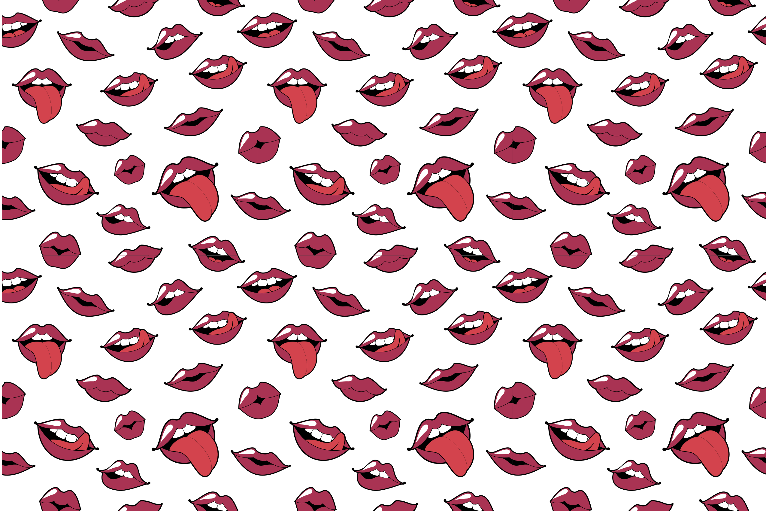 Pop Art Lips teenage bedroom rug - TenStickers