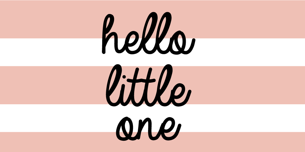 Nursery rug nursery striped welcome - TenStickers
