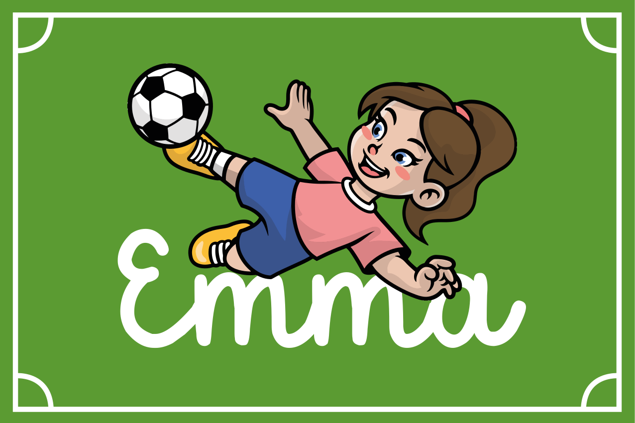 Soccer Field Theme custom floor mat - TenStickers