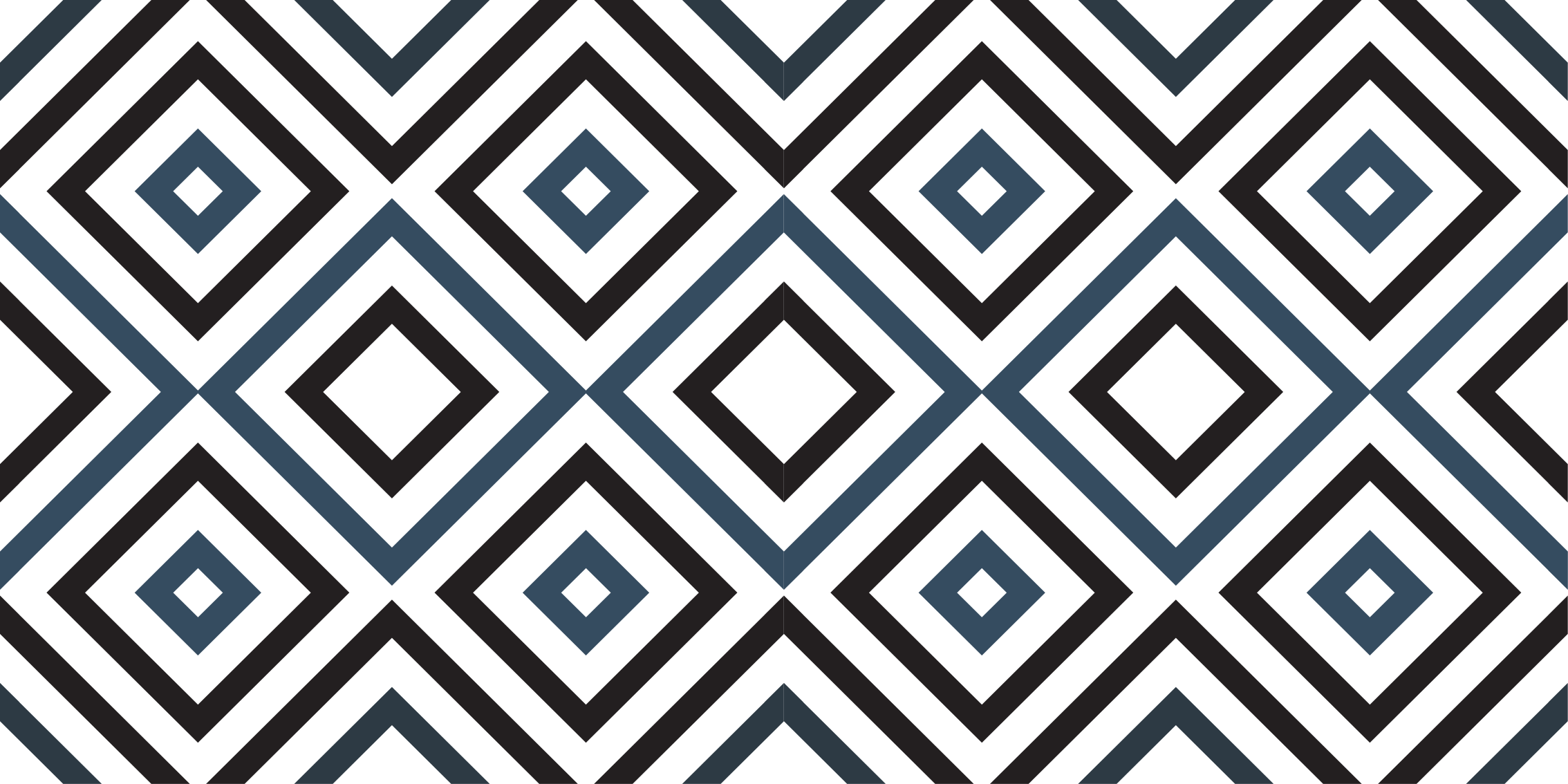 Diamond Contrast geometric rug - TenStickers