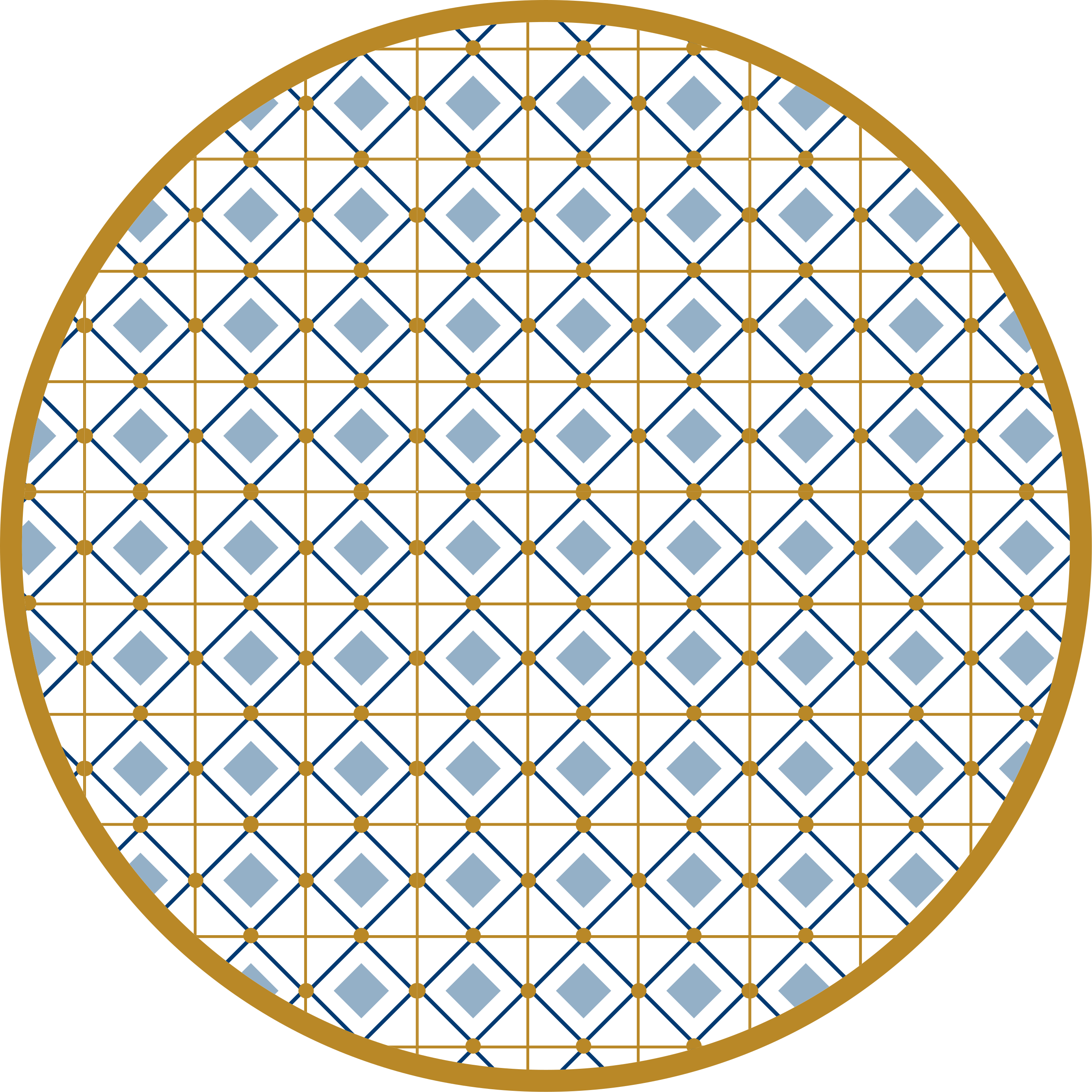 Circular Tiles tile carpet - TenStickers