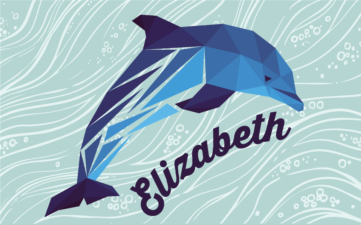 Personalized Dolphin custom floor mat - TenStickers