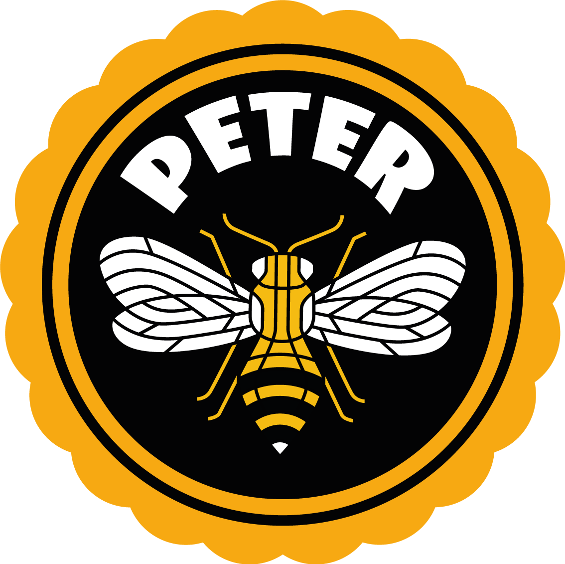 Personalized Bee Emblem custom floor mat - TenStickers