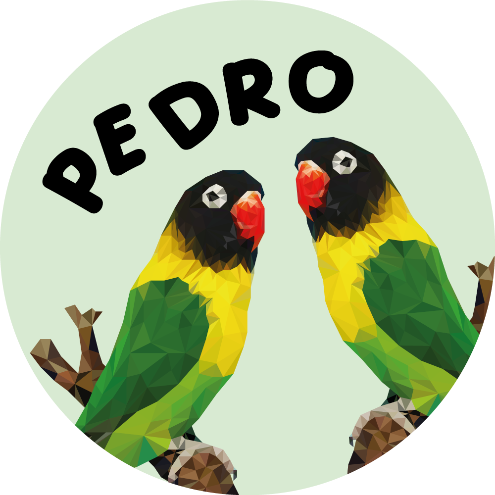 Customizable Lovebirds custom floor mat - TenStickers