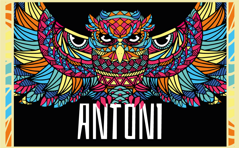 Colorful Owl Customization custom floor mat - TenStickers