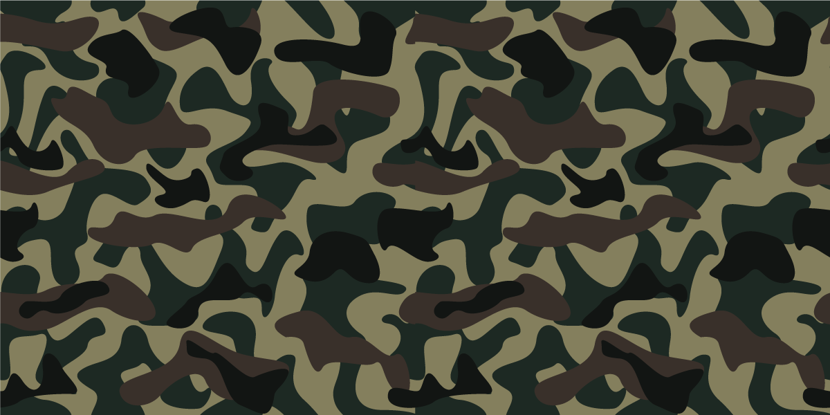 Camouflage Pattern animal print rug - TenStickers