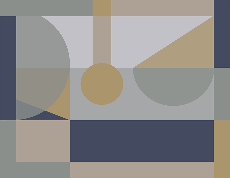 Abstract Geometrical Shapes geometric rug - TenStickers