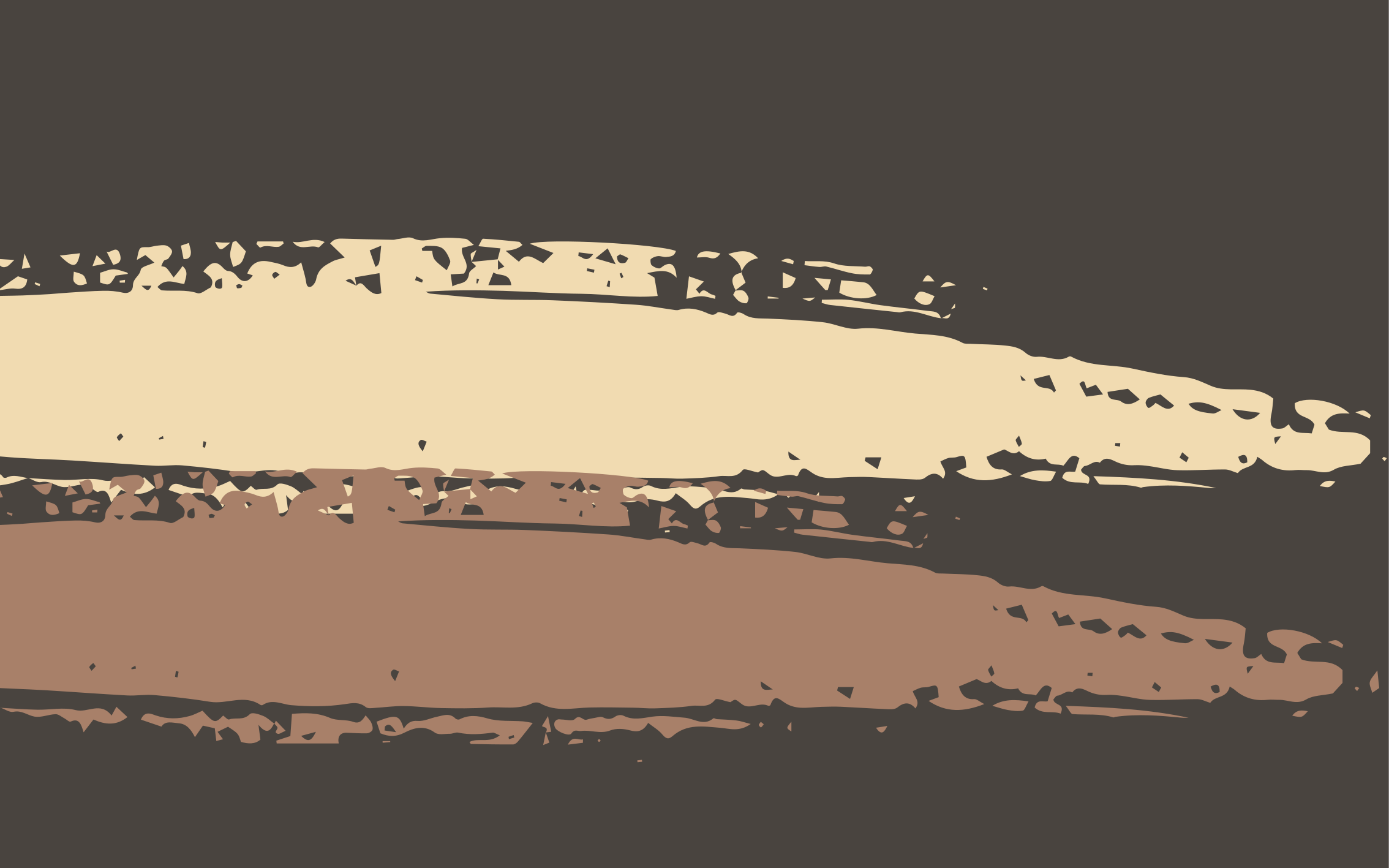 Abstract Textured Stripe brown rug - TenStickers