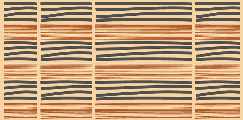 Layered striped elegance bedroom carpet - TenStickers