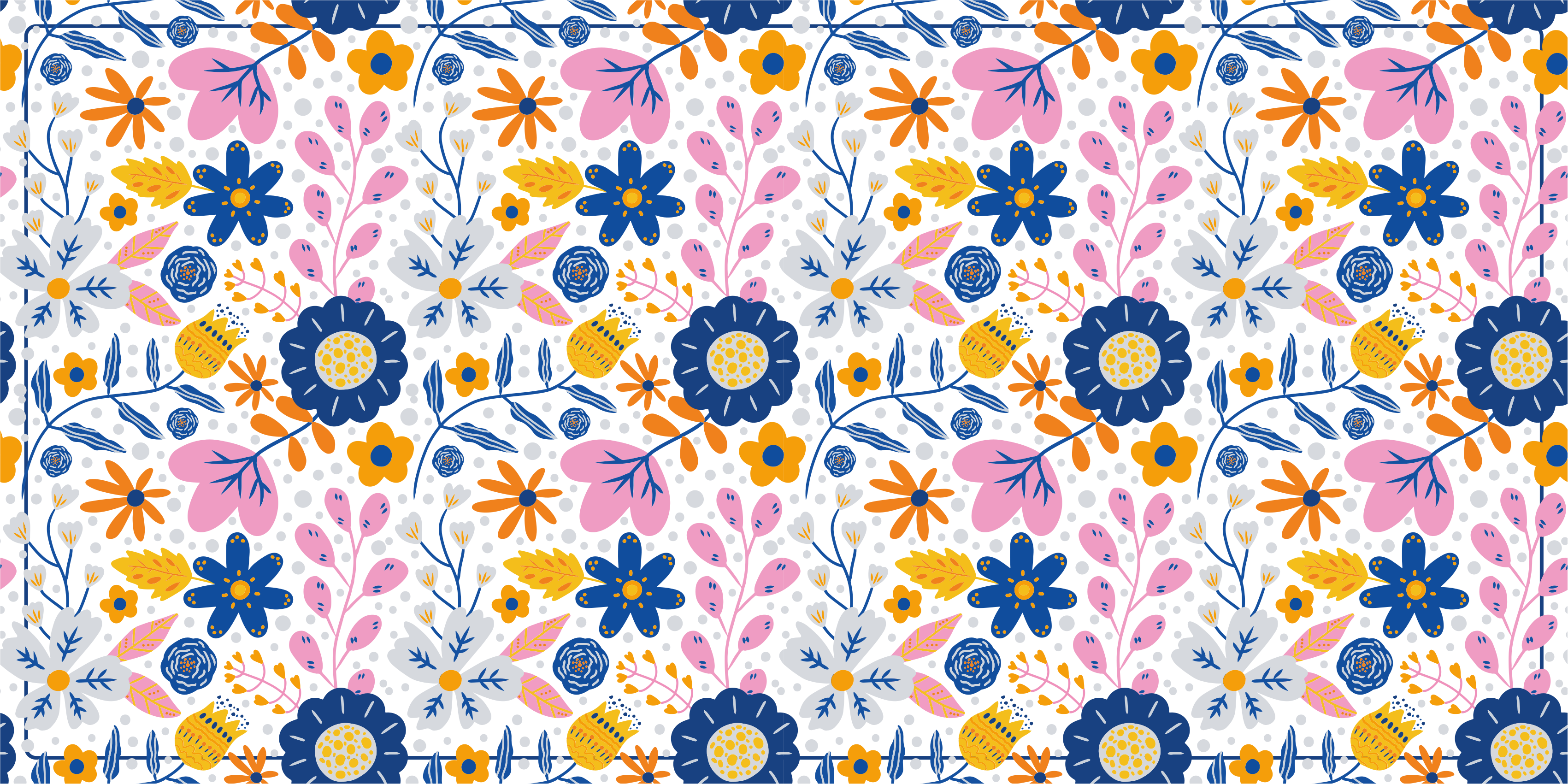 Floral Springtime nature vinyl rug - TenStickers