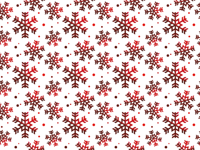 Red snowflakes Christmas rug - TenStickers