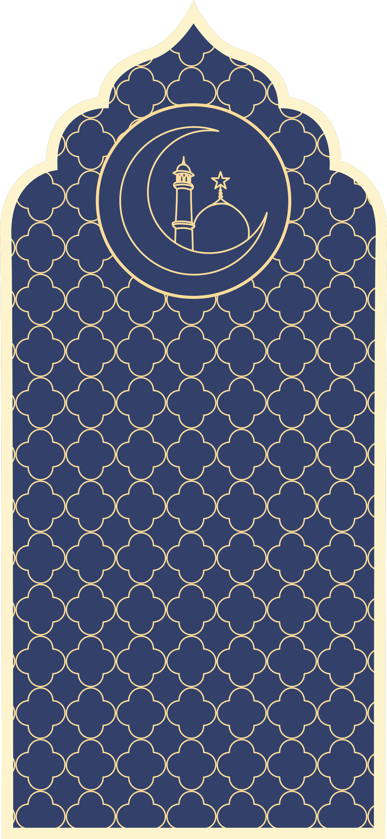 Blue pattern Moroccan style floor rug - TenStickers