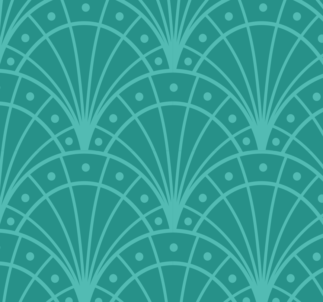 Art Deco Style Turquoise Vinyl Rug - TenStickers