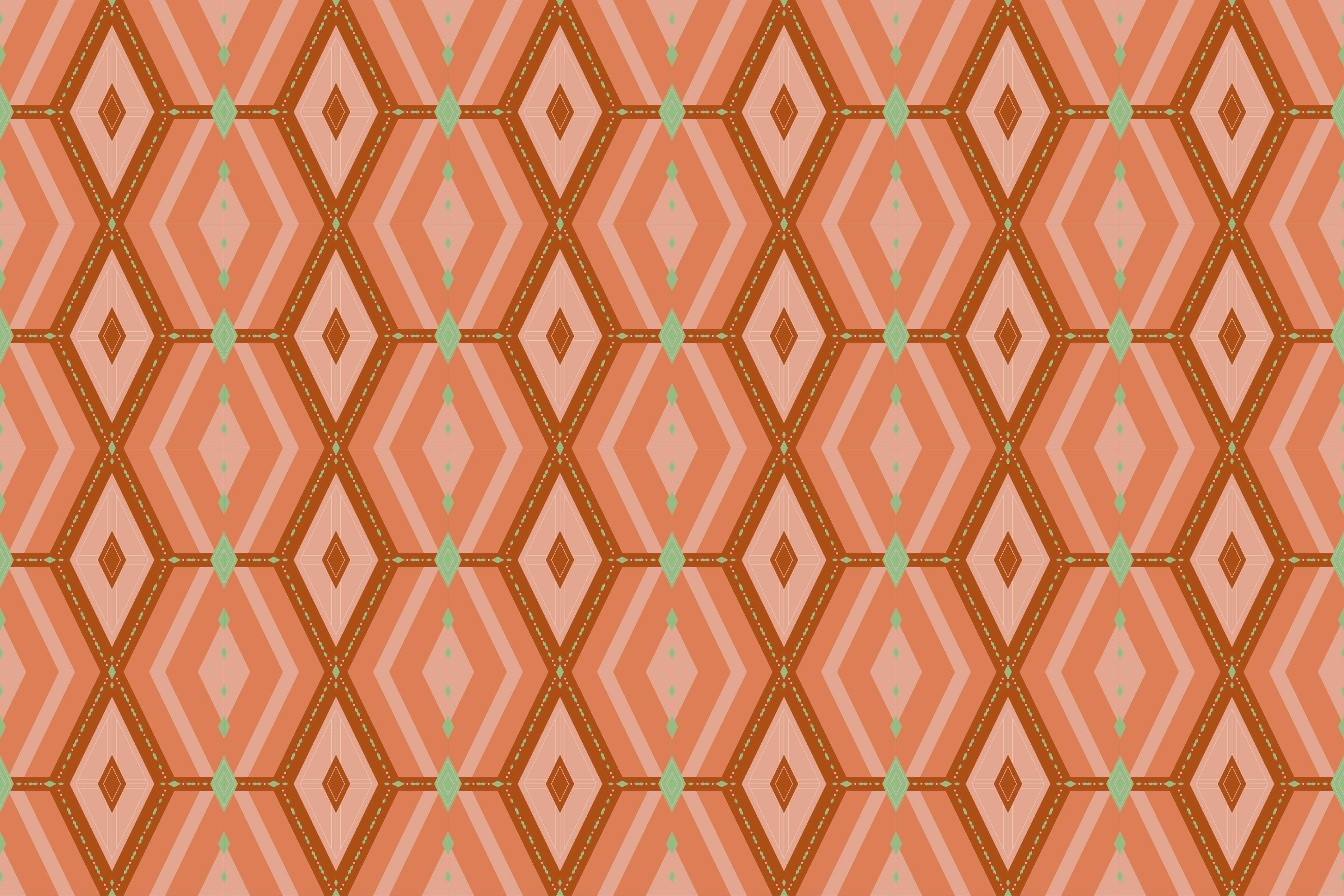 Geometric rug in perfect pattern harmony - TenStickers