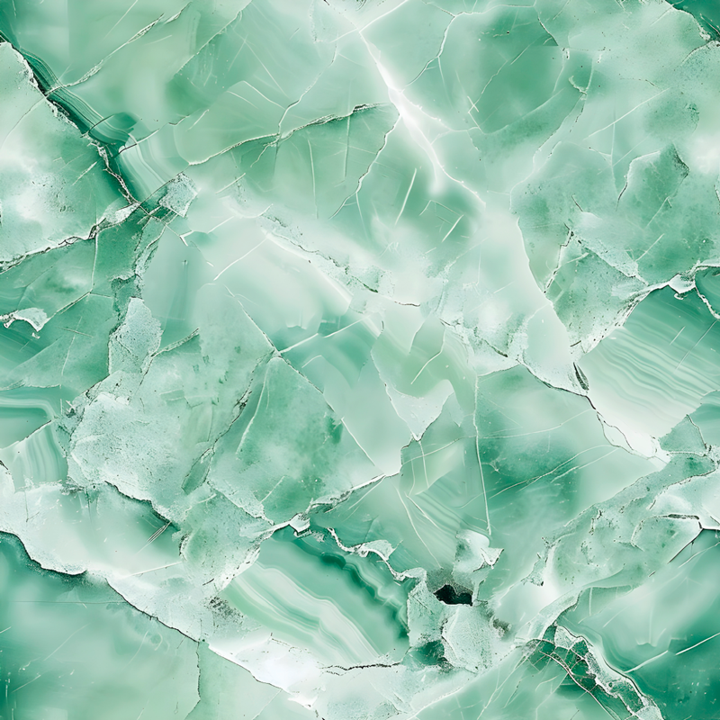 Green pastel color marble rug - TenStickers