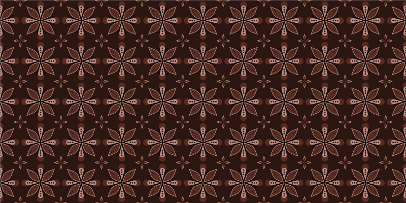 Geometric Floral Symmetry entrance hall rug - TenStickers