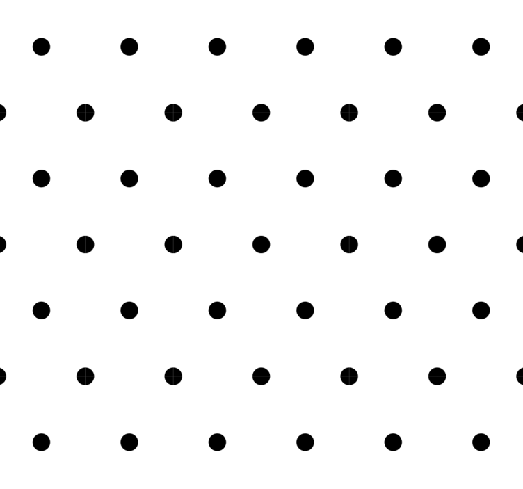 Simple black and white motif polka dot wallpaper - TenStickers