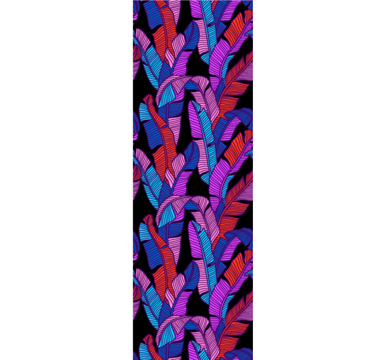 Big vibrant motif ornamental flower wallpaper - TenStickers