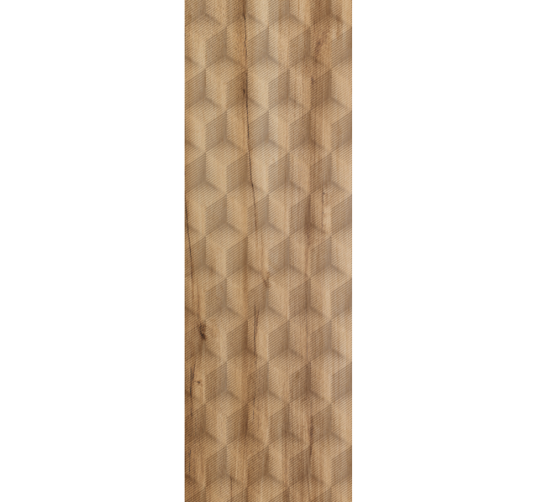 3D cubes motif Textured Wallpaper - TenStickers