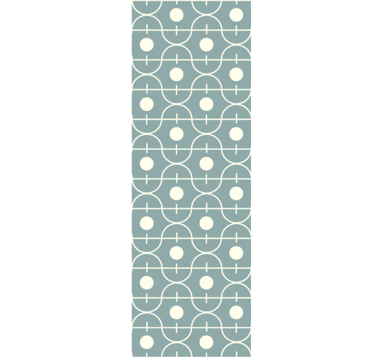 Circular Grid Pattern polka dot wallpaper - TenStickers