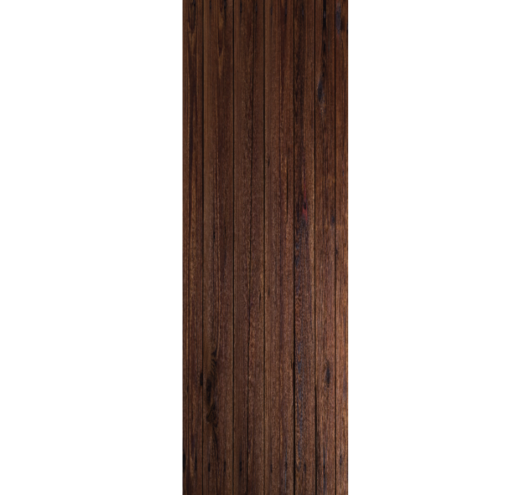 Natural dark brown wood effect  wallpaper - TenStickers