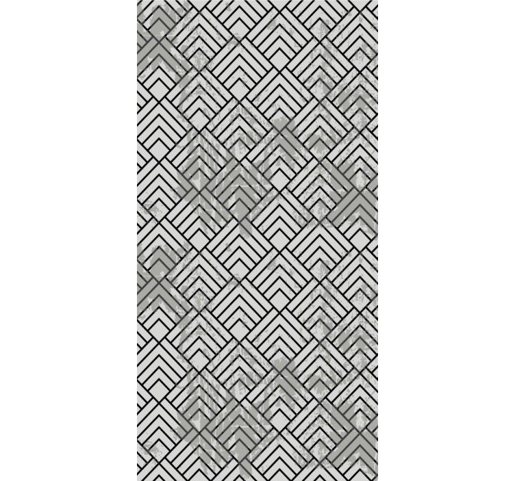 Gray linear patterns geometric wallpaper - TenStickers