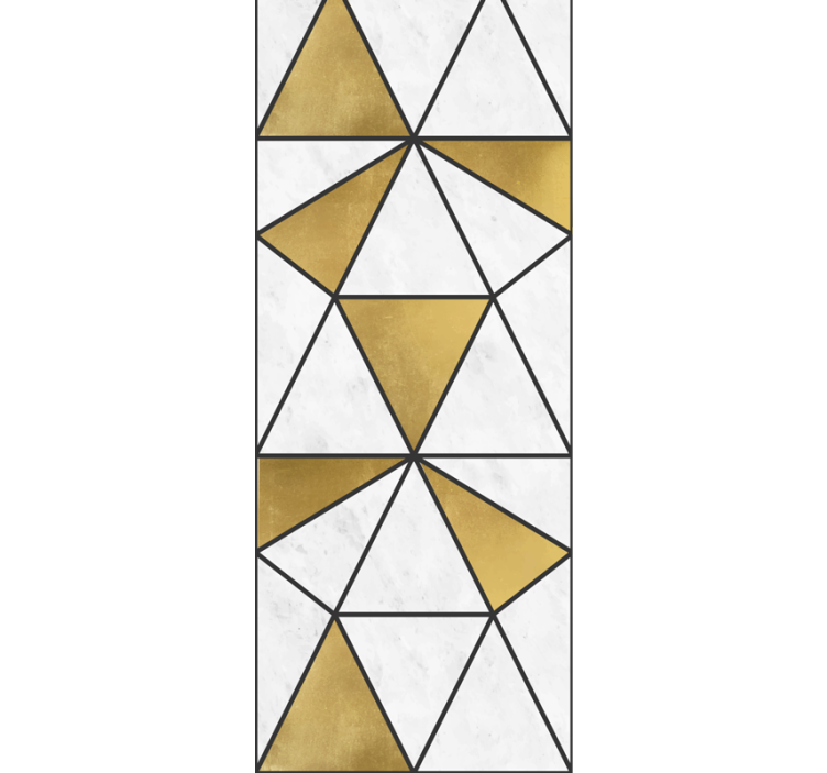 Geometric marble facets triangle wallpaper - TenStickers