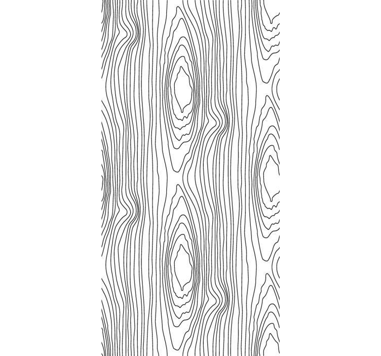 Linear tree rings wood effect  wallpaper - TenStickers