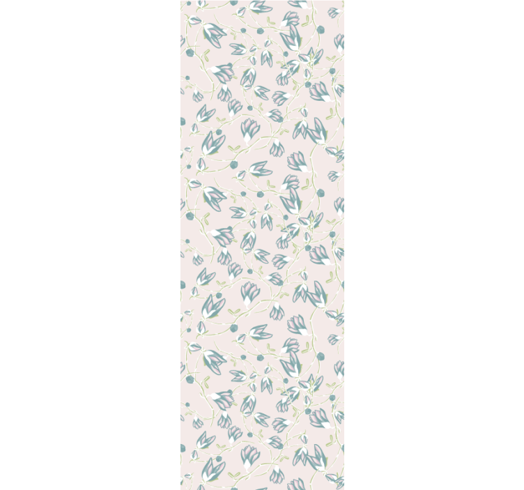 Subtle bloom print flower wallpaper - TenStickers