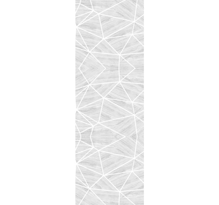 Grey lines across geometric wallpaper - TenStickers