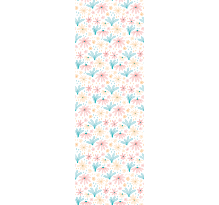 Floral Garden Vibes flower wallpaper - TenStickers