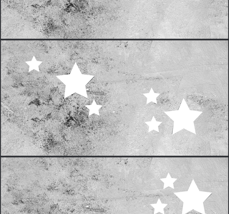 Celestial Concrete Dining Room Star Pattern Wallpaper - TenStickers