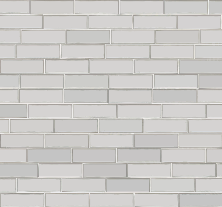 White bricks Textured Wallpaper - TenStickers
