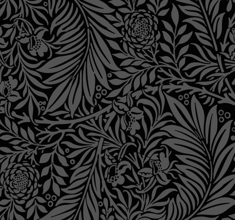 Black abstract patterns Halloween Wallpaper - TenStickers