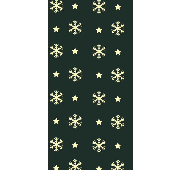 Scandinavian Snowflakes nordic wallpaper - TenStickers