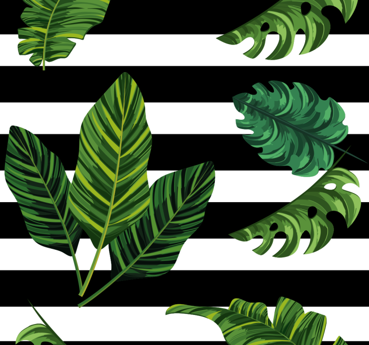 Tropical Foliage Design leaf wallpaper - TenStickers