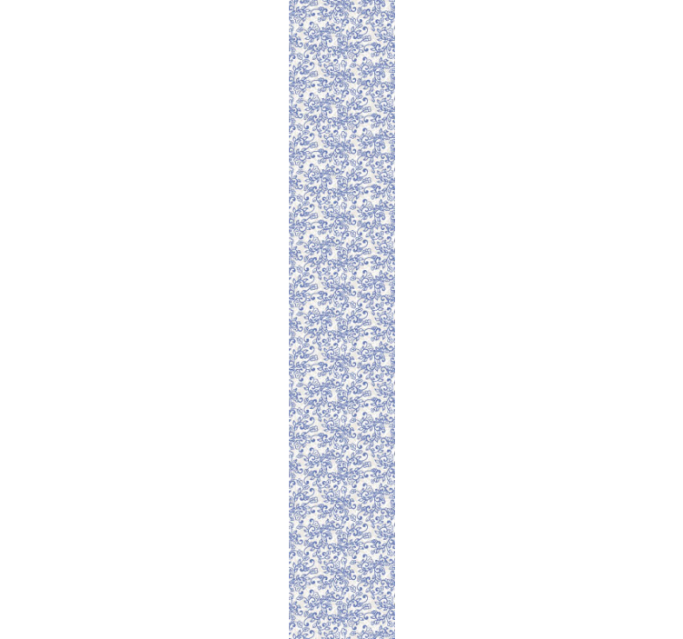 Ornamental Floral flower ornament wallpaper - TenStickers