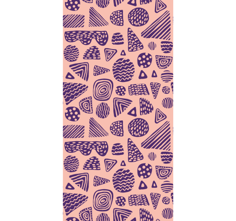 Geometric Shapes Ensemble personalized wallpaper - TenStickers