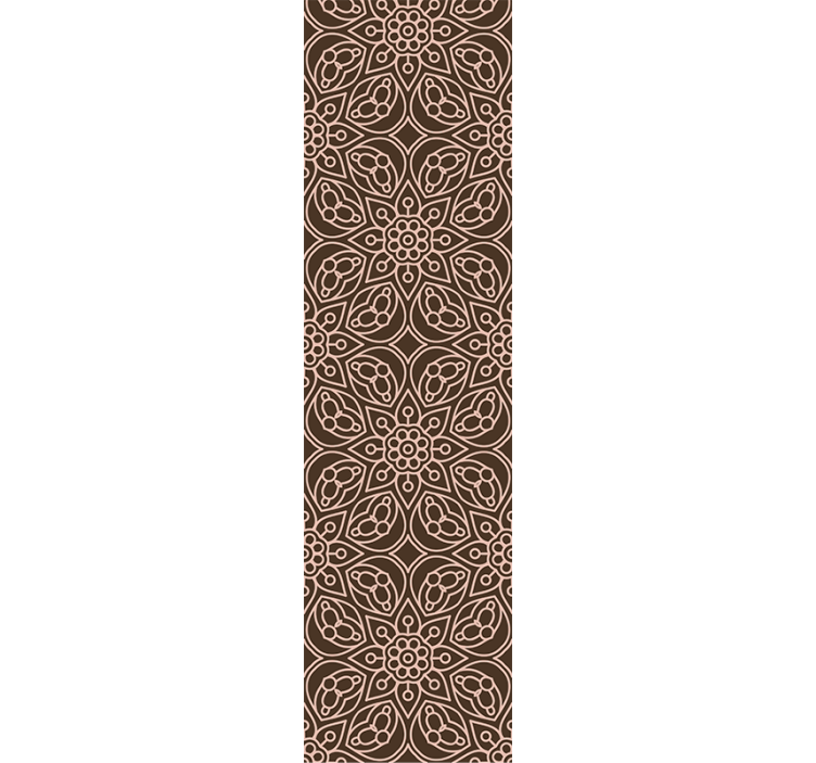 Floral Symmetry Pattern ornamental flower wallpaper - TenStickers