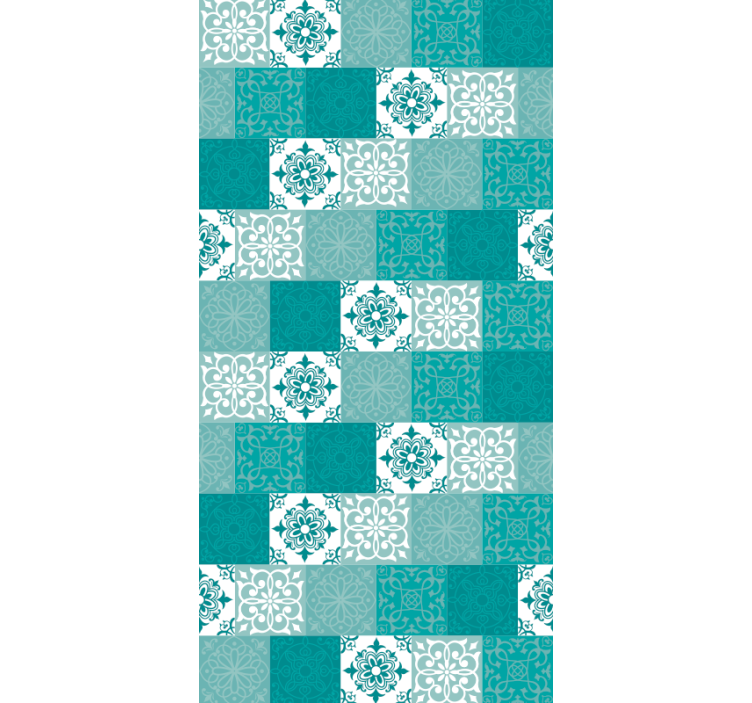 Ornamental Tiles tile wallpaper - TenStickers