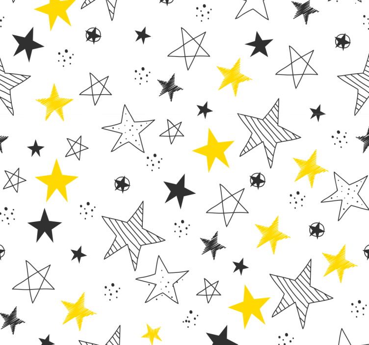 Starry Play Space star wallpaper - TenStickers